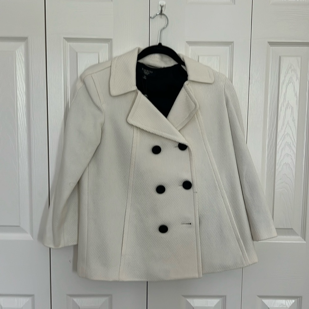 Petite woman’s double breasted jacket